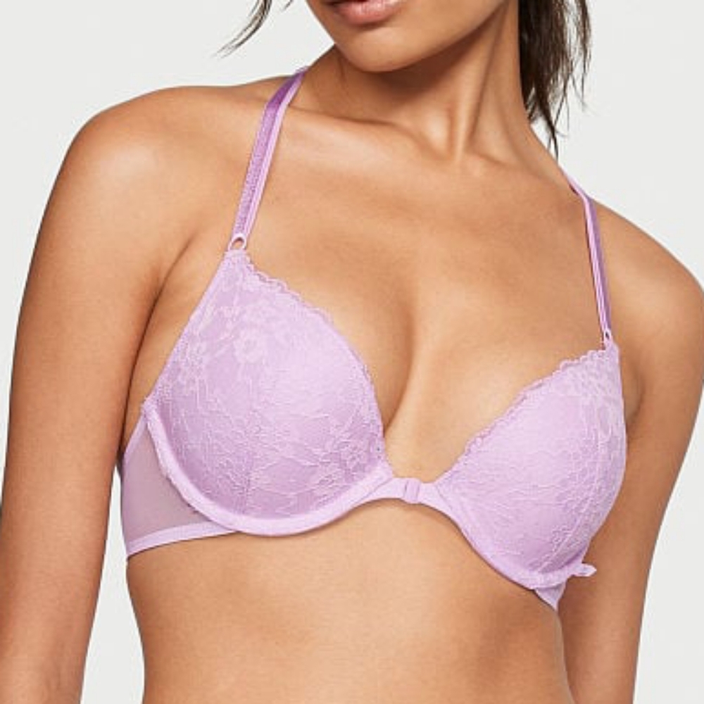 VICTORIA'S SECRET Sexy Tee Lace Push-Up Bra- Sz: S, in Lilac-purple - Picture 5 of 5